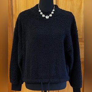 NWT Hippie Rose Black Pullover Sweater Size Small